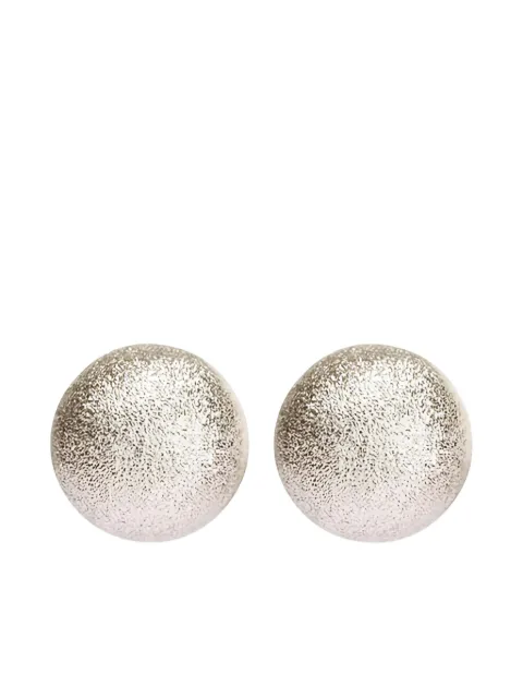 Brunello Cucinelli textured round earrings