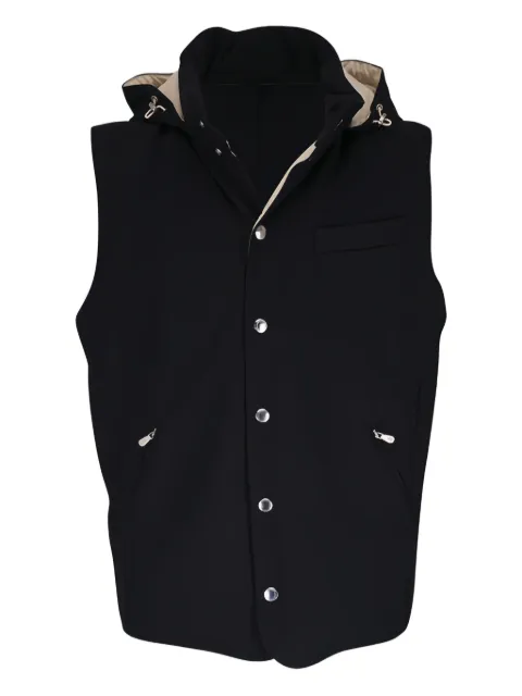 Brunello Cucinelli hooded button vest