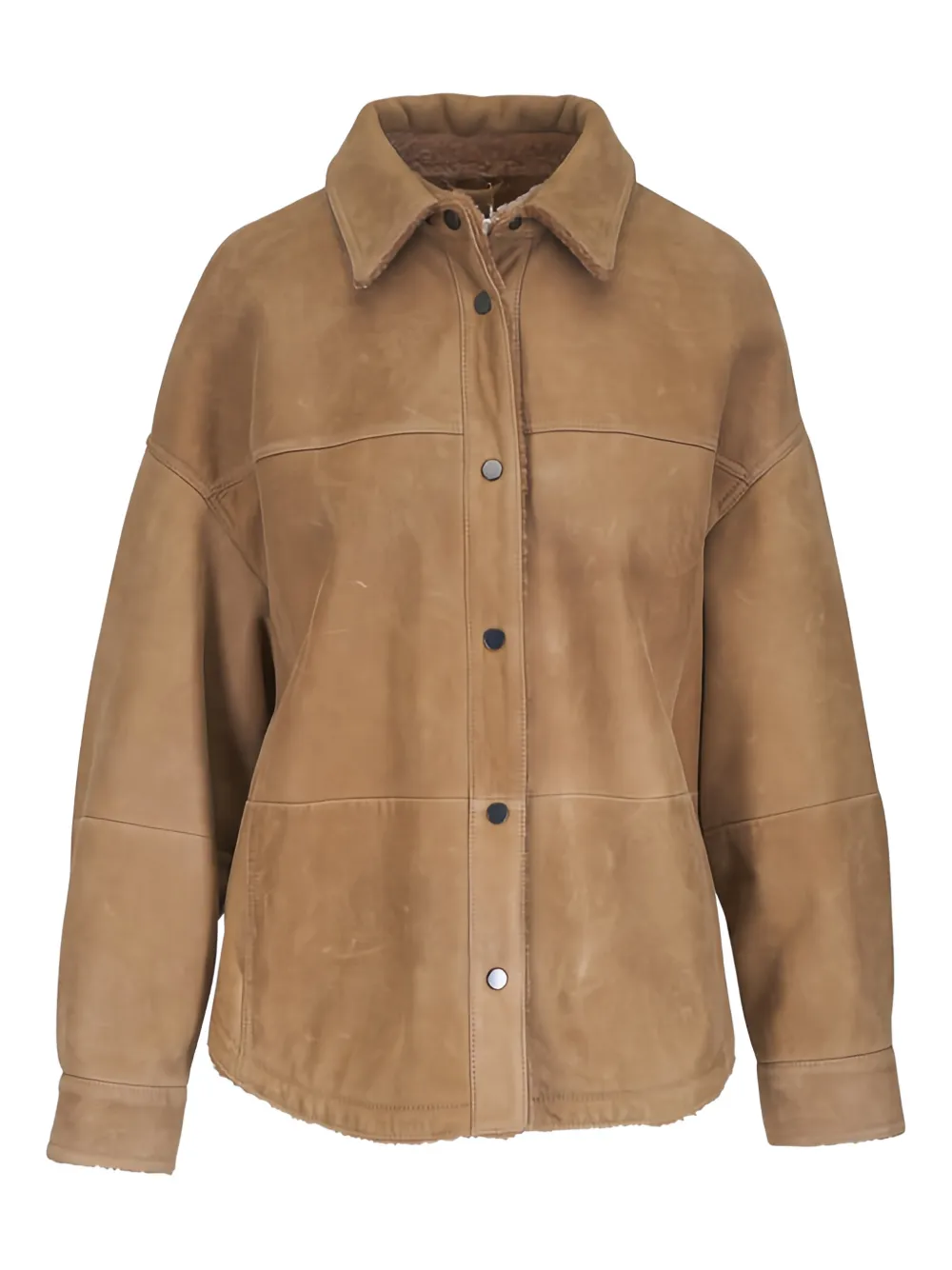 Brunello Cucinelli panelled button coat - Brown