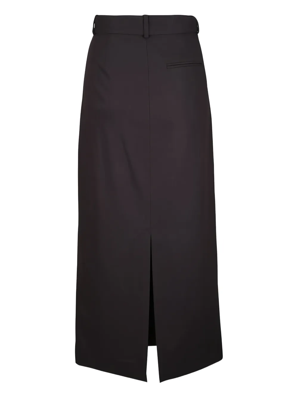 TWP Maxi-rok met ceintuur en split - Bruin
