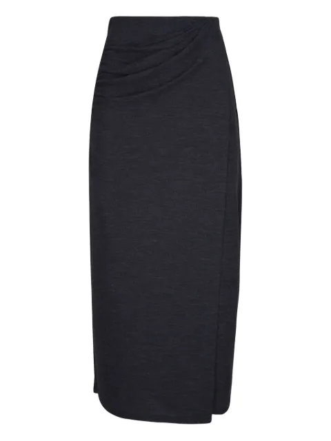 Vince draped midi skirt