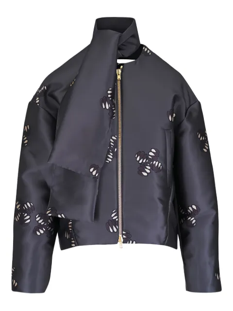 Odeeh scarf print jacket