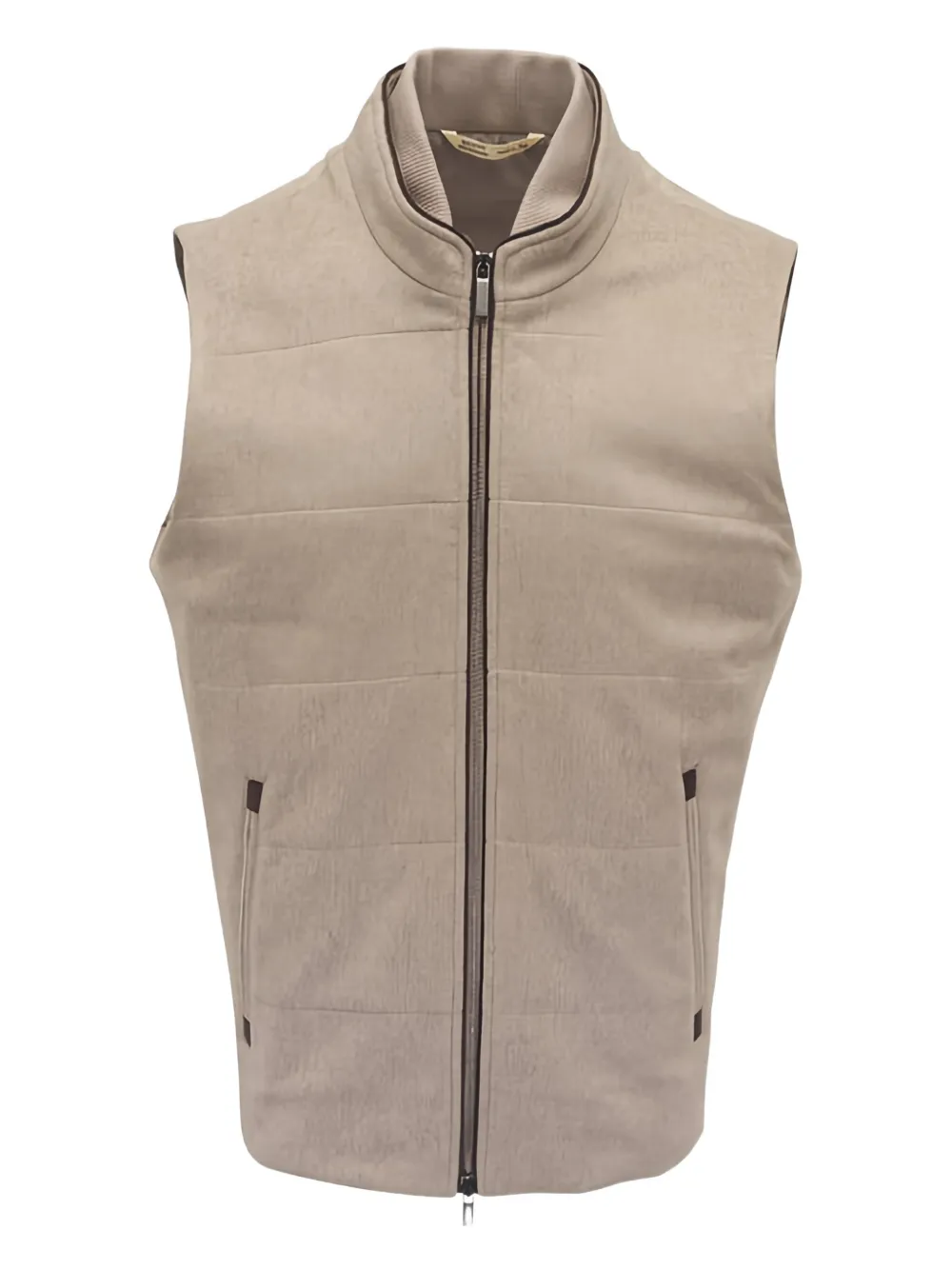 Maurizio Baldassari Arena quilted zip gilet | Neutrals | Image 1
