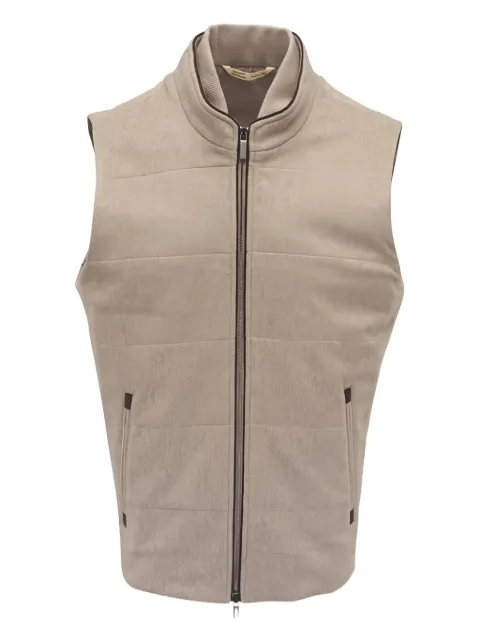 Maurizio Baldassari Arena quilted zip gilet