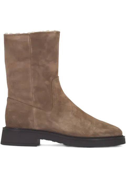 Veronica Beard suede round-toe boots