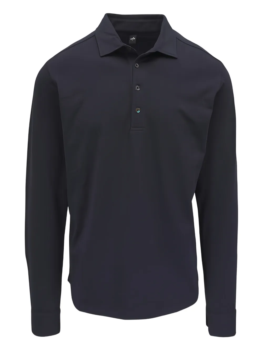 wahts Edwards long-sleeve polo shirt - Blu
