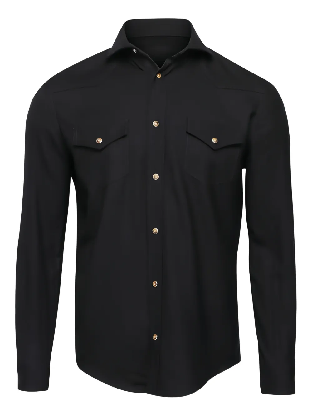 Marco Pescarolo western pockets shirt jacket - Nero