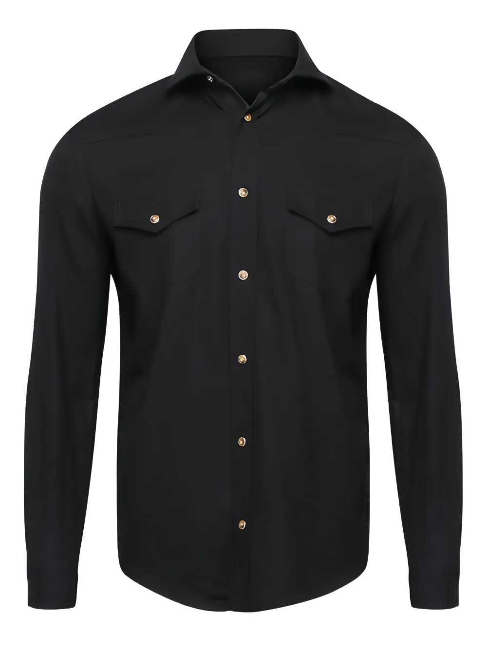 Marco Pescarolo western pockets shirt jacket - Nero