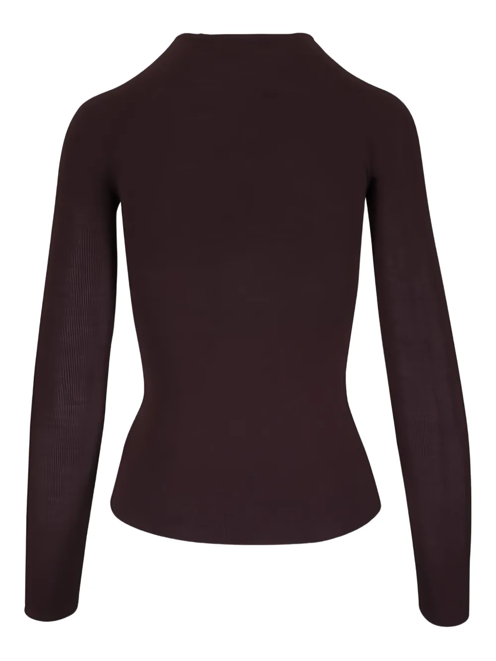 Ribbed Mock-Neck Top