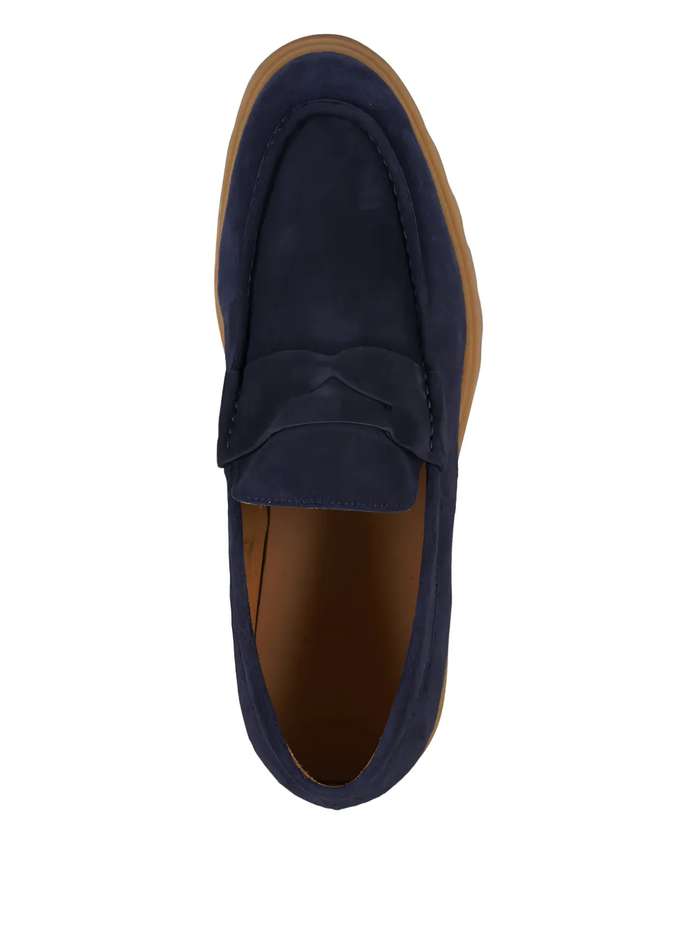 Kiton Suède loafers Blauw