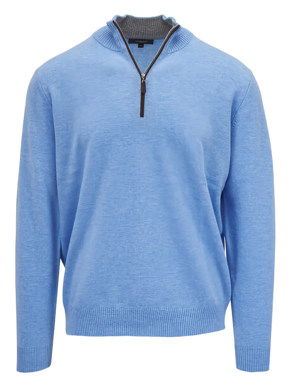Kinross Cashmere mock-neck sweater - Blau