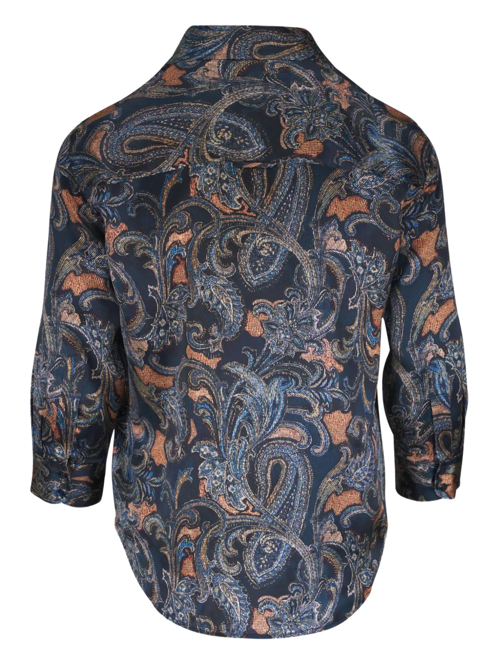 L'agence Paisley Buttoned Shirt In Gray