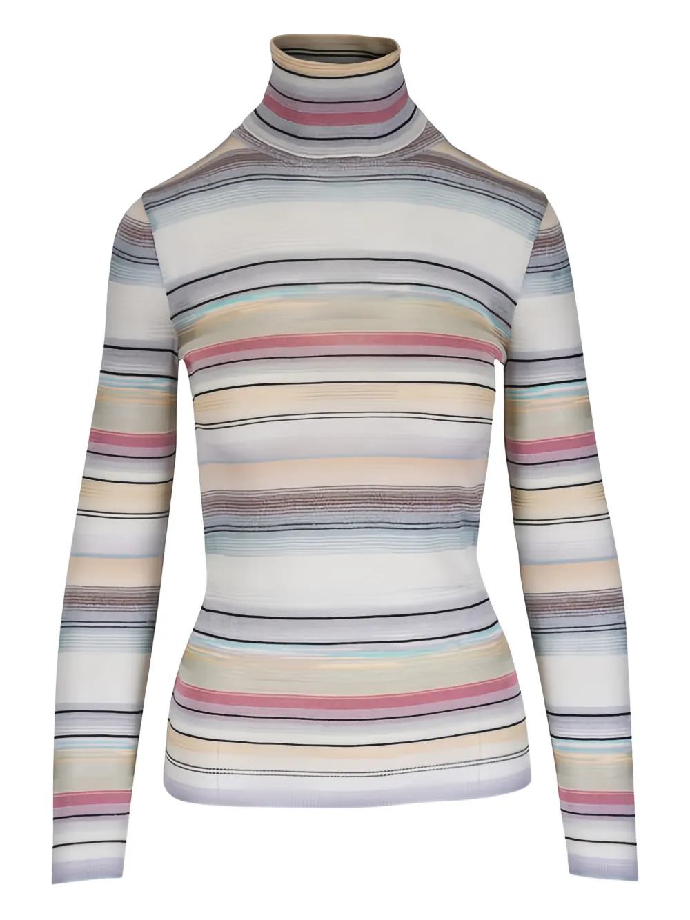 Missoni striped roll-neck sweater - Neutrals