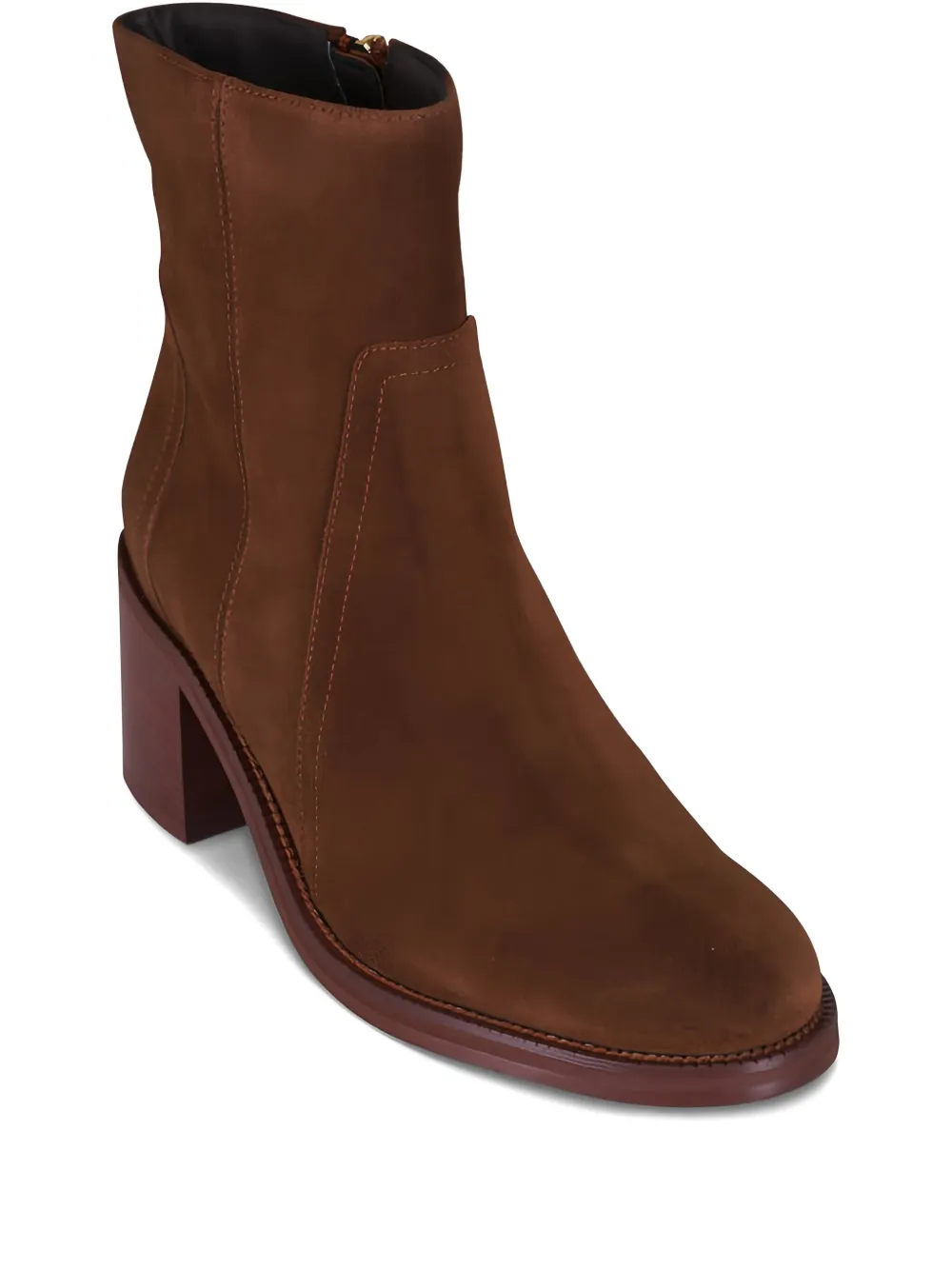 Aquatalia 70mm Panelled Block-heel Boots In Brown