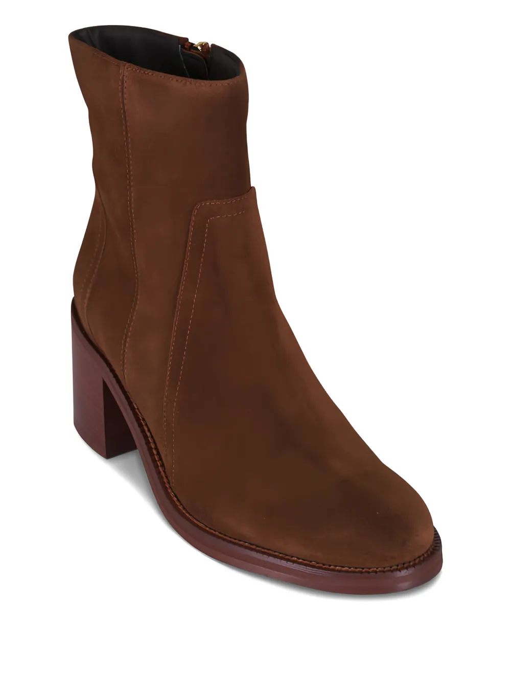  Aquatalia Panelled Block-heel Ankle Boots - Brown 