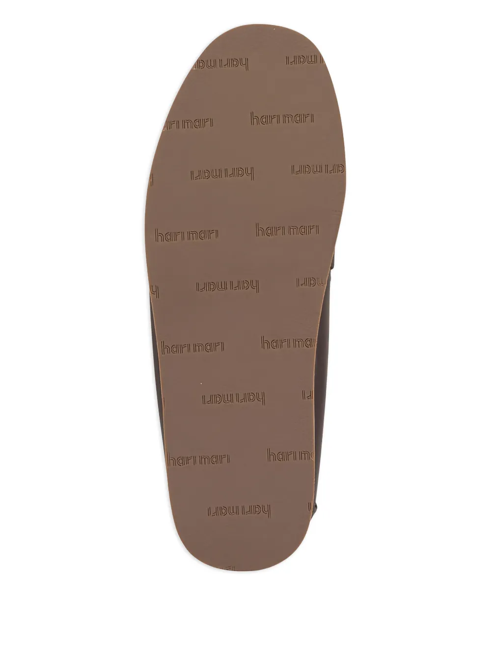 Hari Mari Slippers met platte zool Bruin