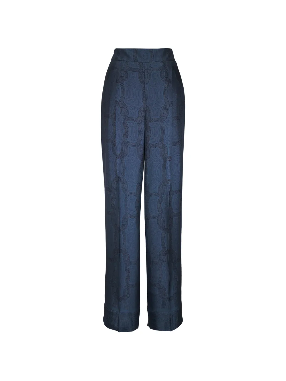Agnona printed trousers - Blu