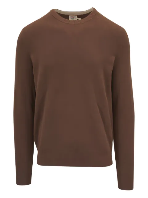 FAHERTY textured crew-neck sweater