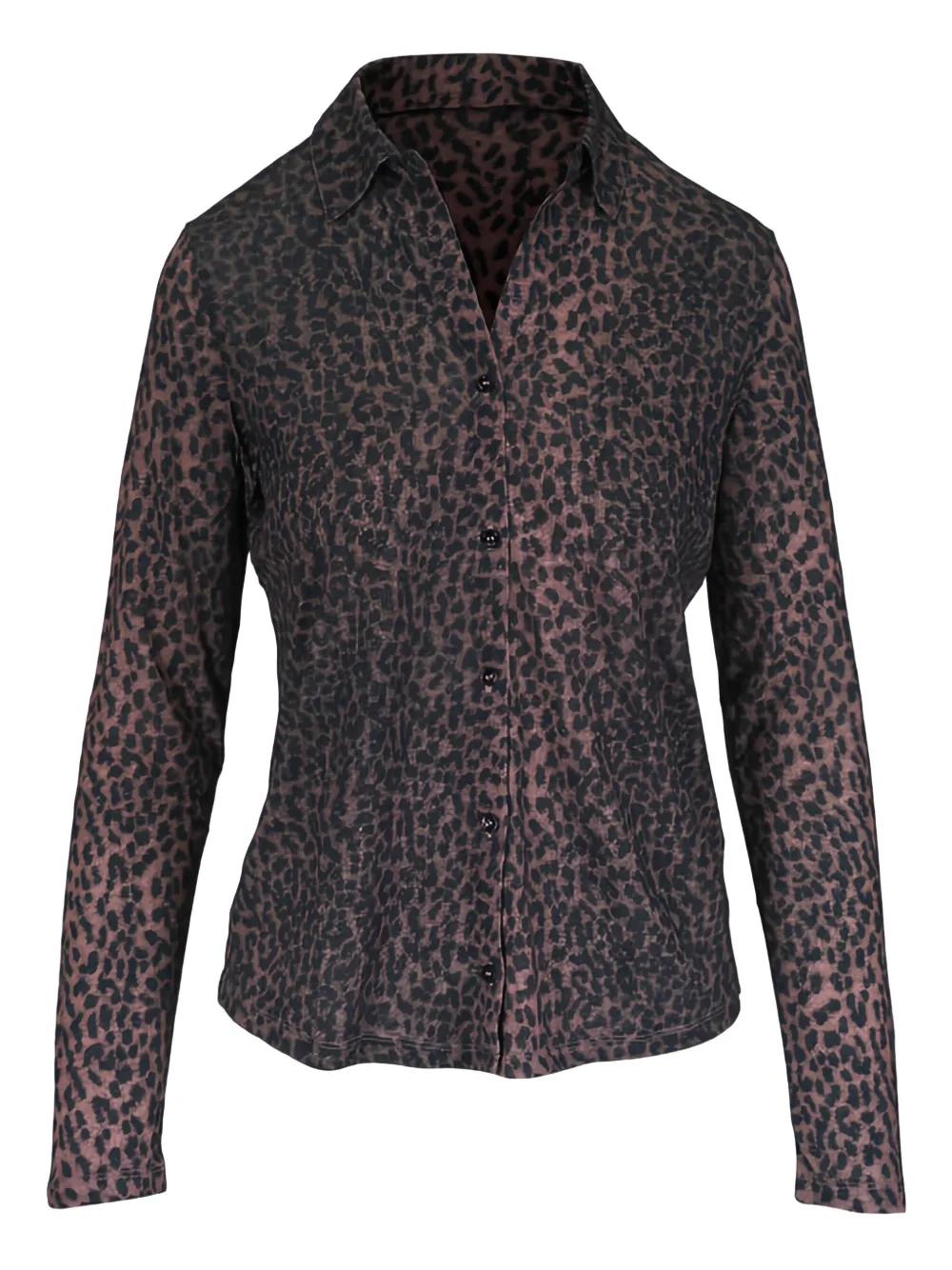 Majestic Filatures animal-print long-sleeve shirt - Braun
