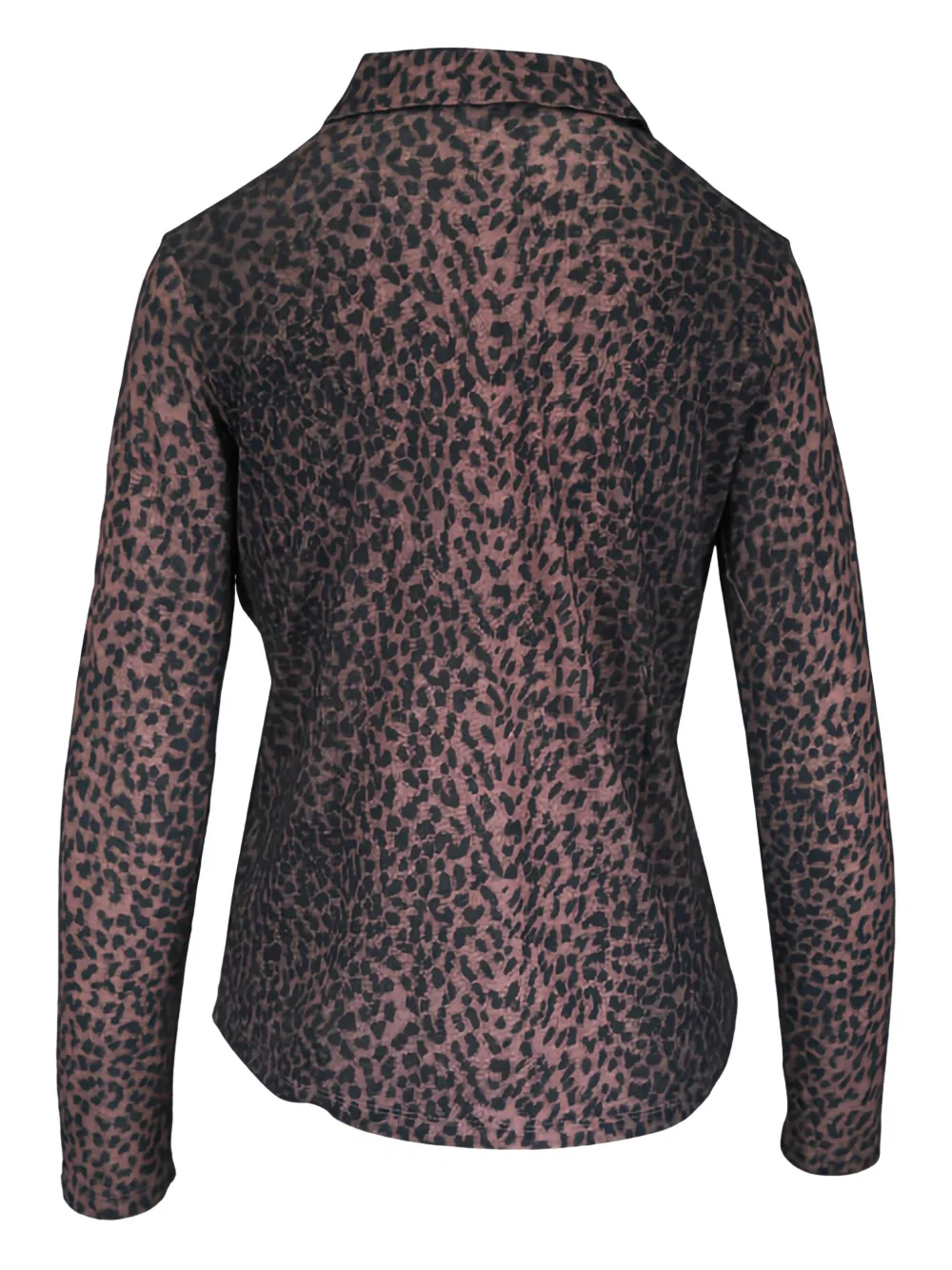 Majestic Filatures blouse met dierenprint - Bruin