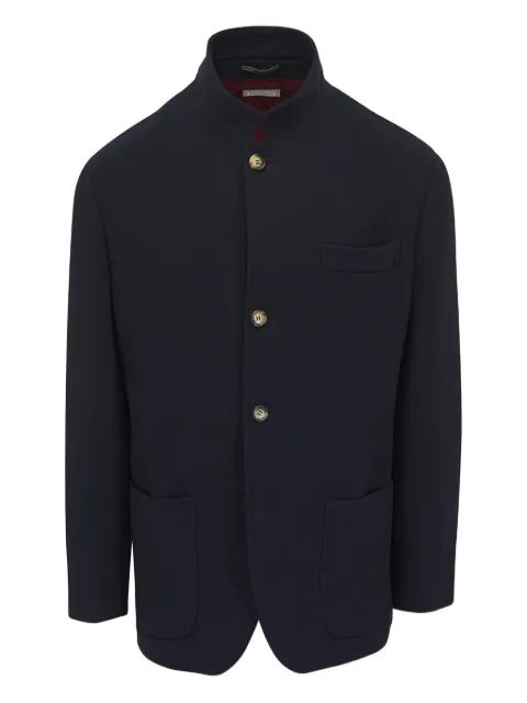 Brunello Cucinelli mandarin-collar coat