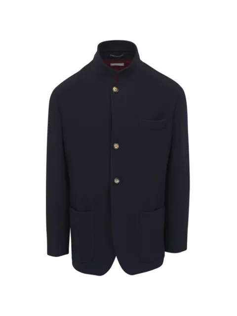 Brunello Cucinelli mandarin-collar coat