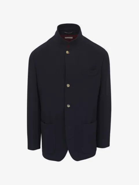 Brunello Cucinelli Jas met mandarijnkraag