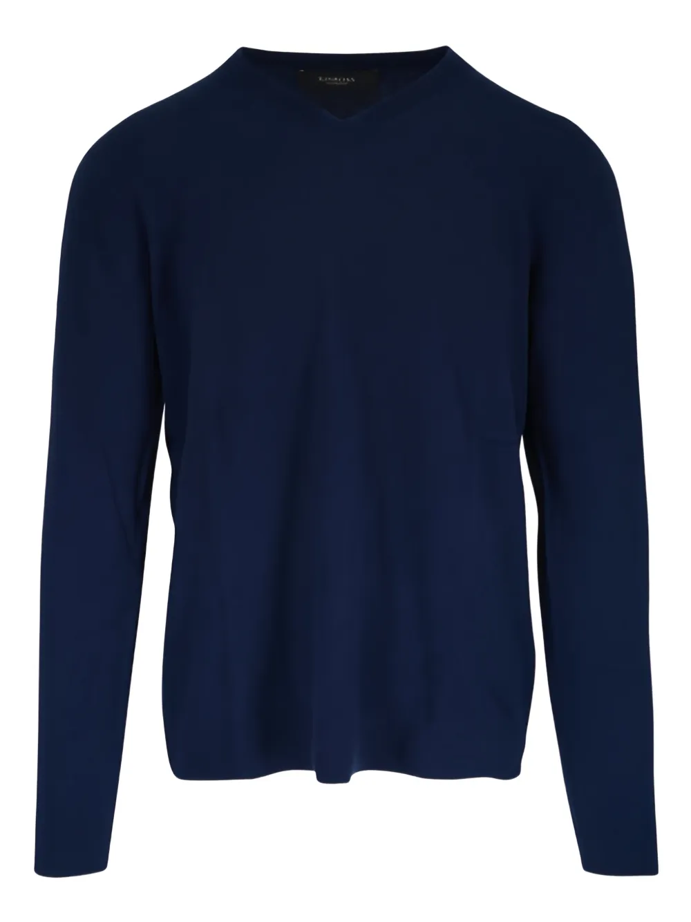 Kinross Cashmere Maglione con scollo a V - Blu