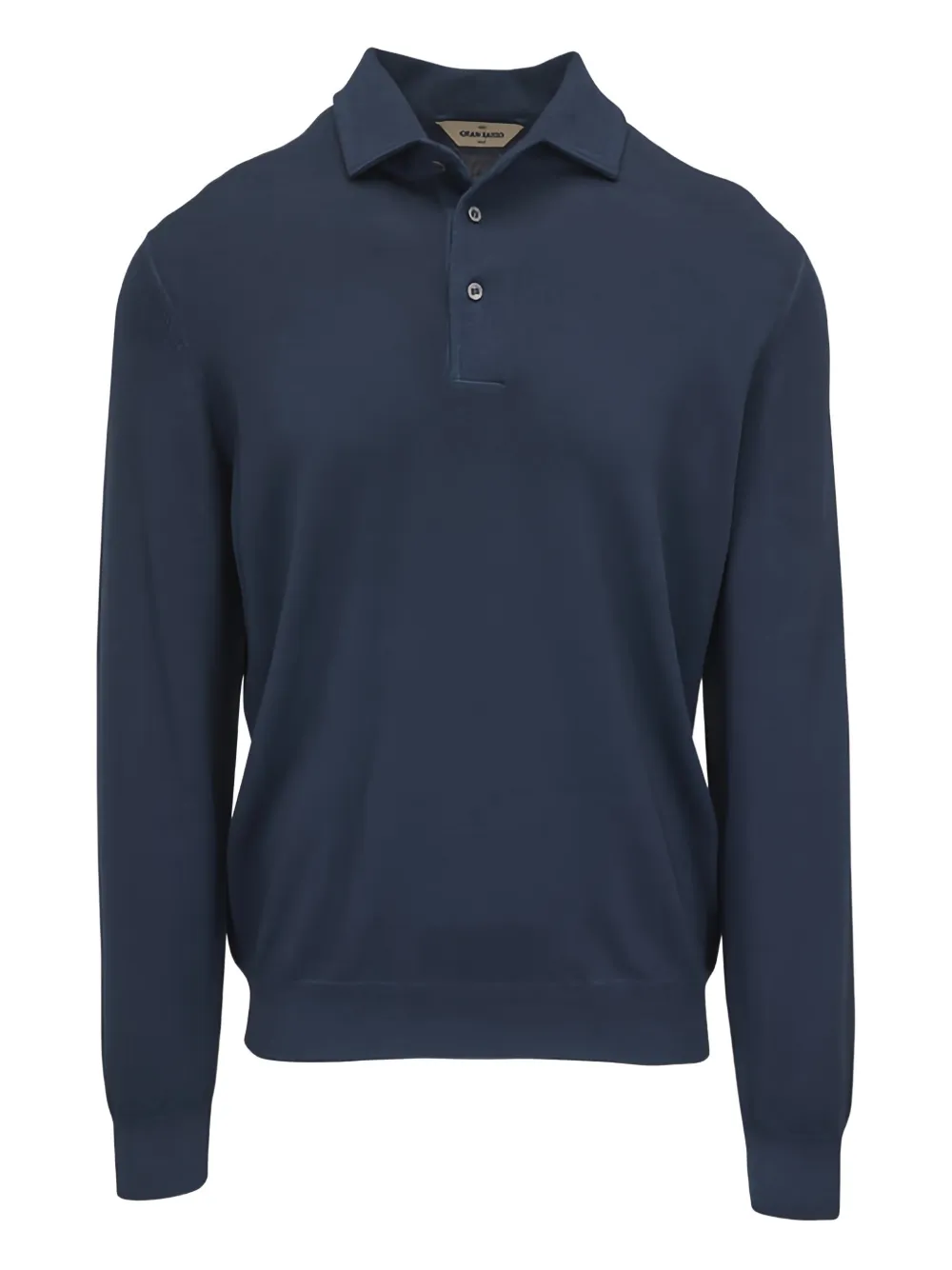 Gran Sasso long-sleeves polo shirt - Blu
