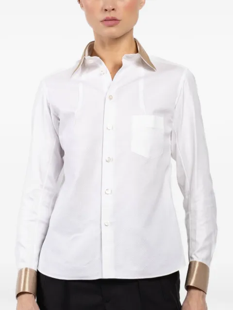 Shiro Sakai contrast-collar shirt 