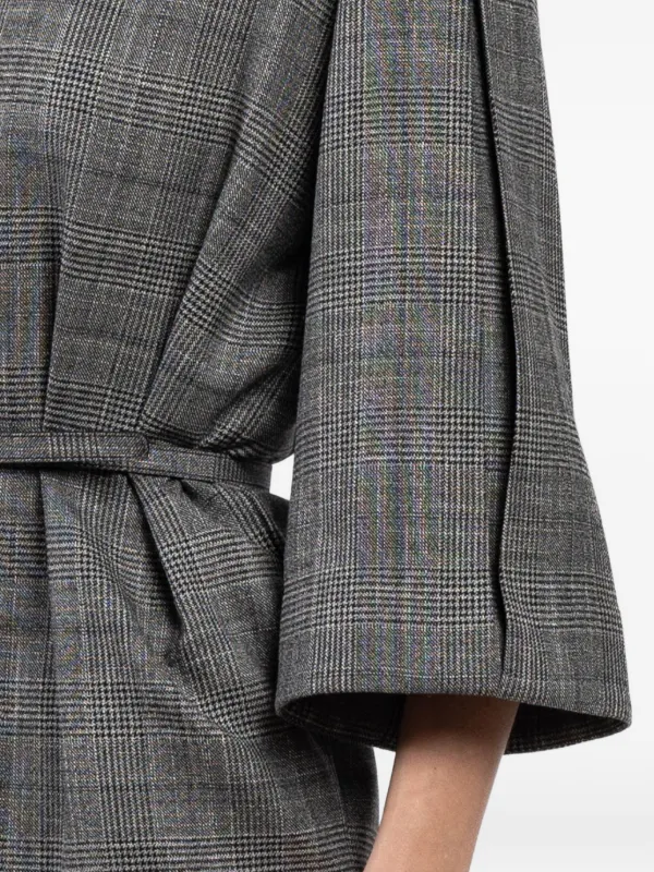 SA SU PHI Diana Belted Check Mini Dress | Grey | FARFETCH SA SU PHI Diana Belted Check Mini Dress | Grey | FARFETCH