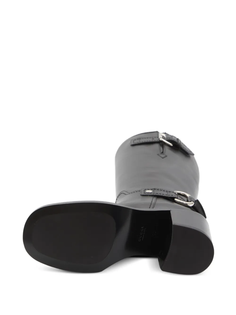 Gucci 70 mm leren laarzen Zwart
