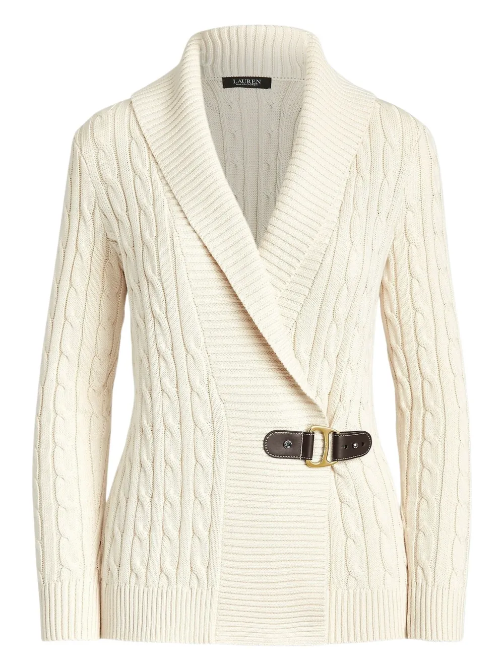 Lauren Ralph Lauren cable-knit cardigan - Toni neutri