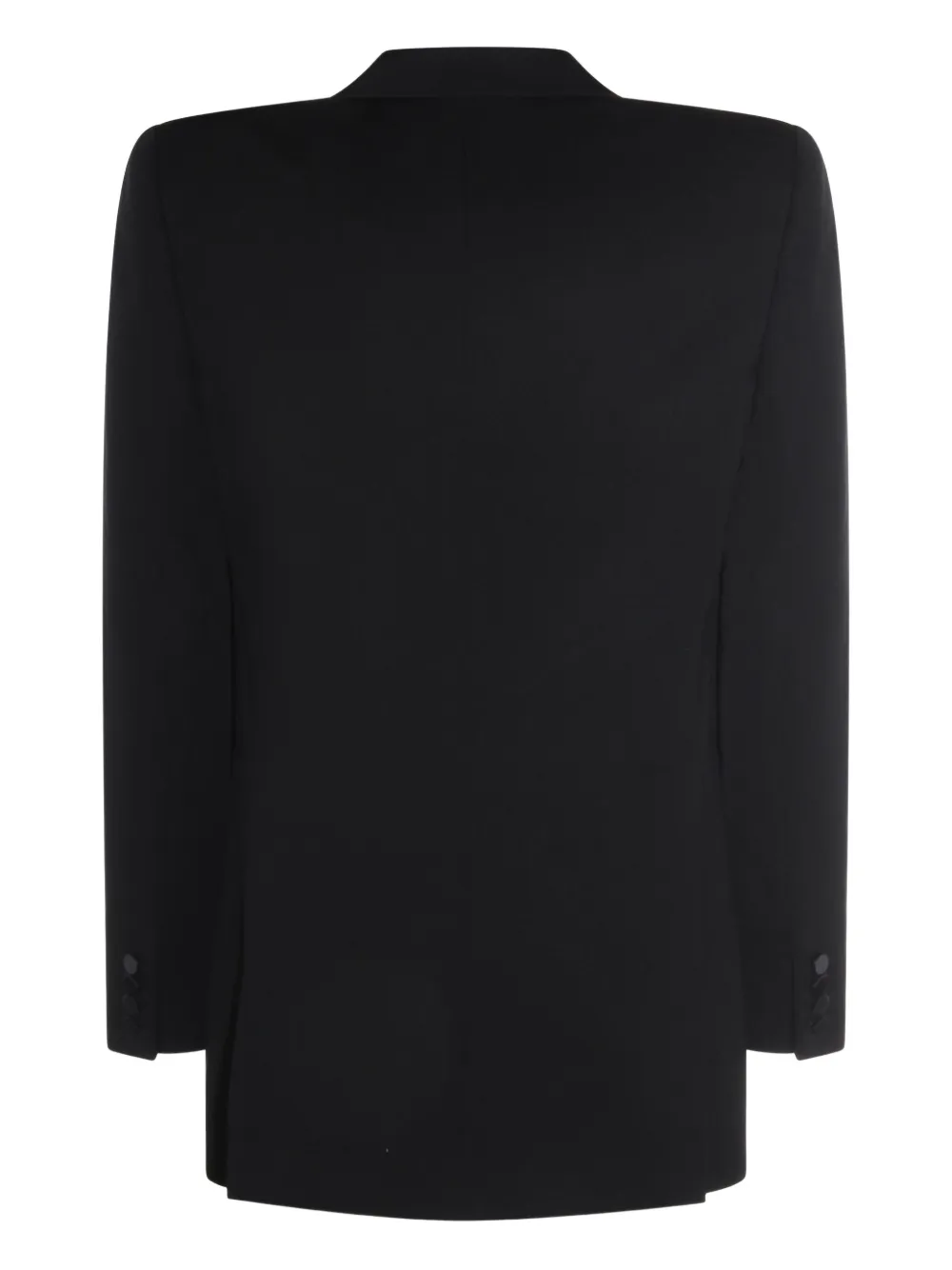 Saint Laurent Smoking jack met puntige revers Zwart