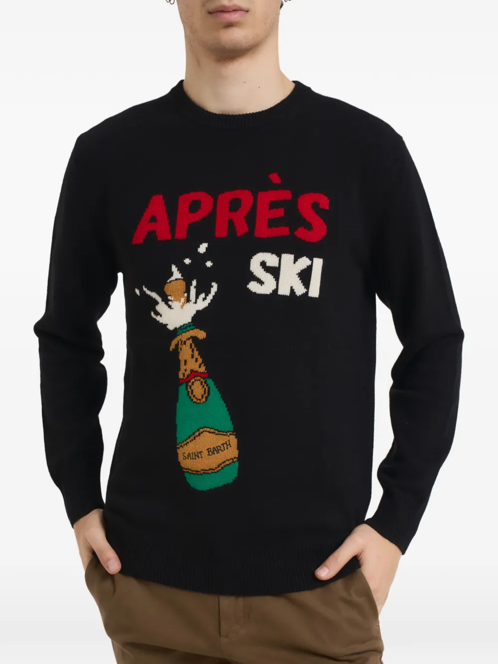MC2 Saint Barth pull à col rond | noir | Image 1
