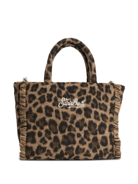 MC2 Saint Barth Colette leopard-print fringed shoulder bag