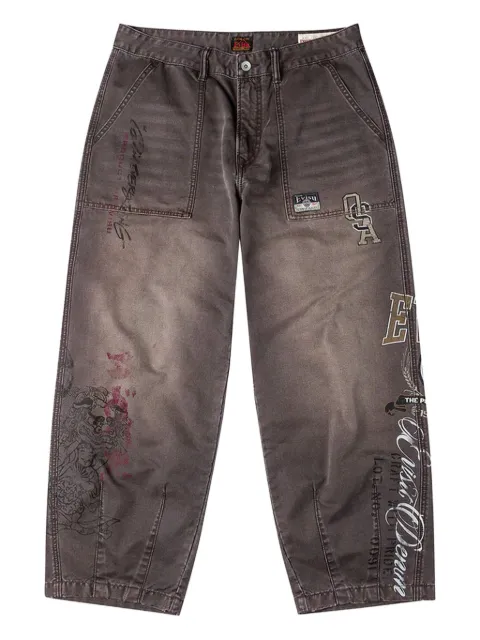 EVISU Jeans mit grafischem Print
