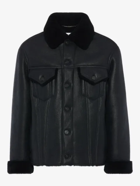 Maison Margiela waxed shearling jacket