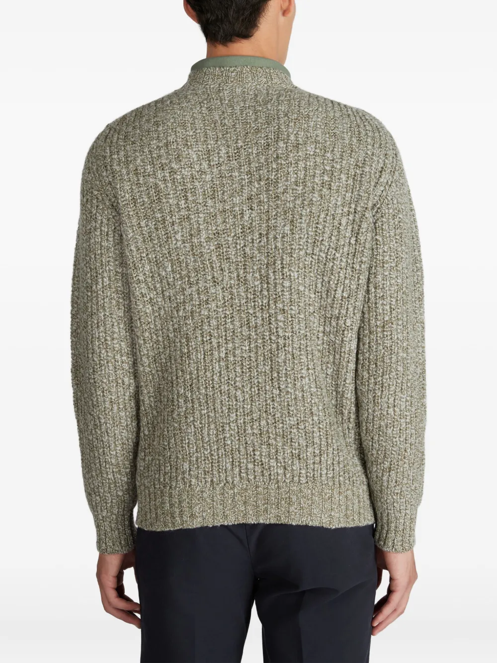 slowear Wollen trui met ronde hals Groen