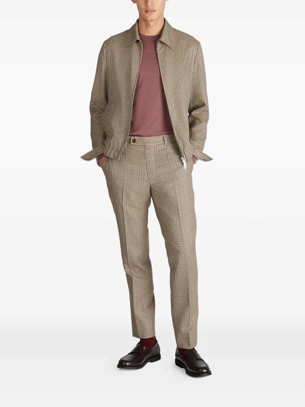 slowear check wool trousers | Regular-Fit & Straight Leg Pants | Image 2