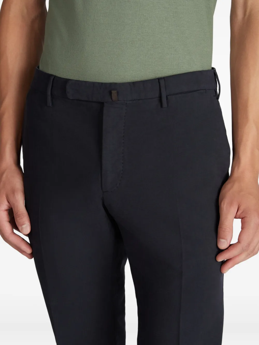 Incotex Plooibroek Blauw