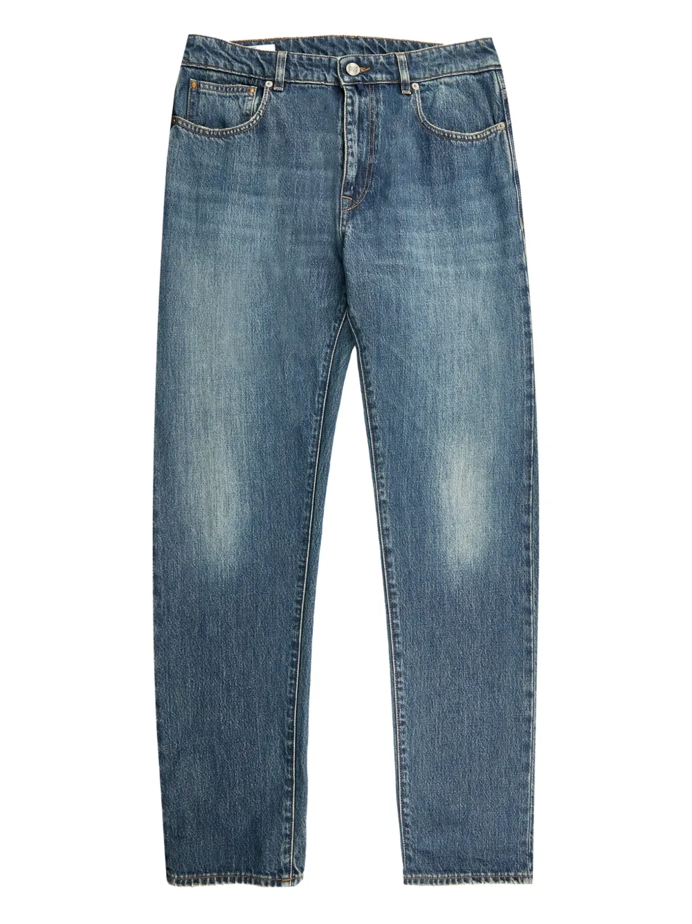 Incotex Five-pocket Cotton Jeans In Blue