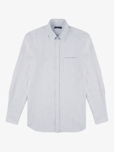slowear striped oxford cotton shirt