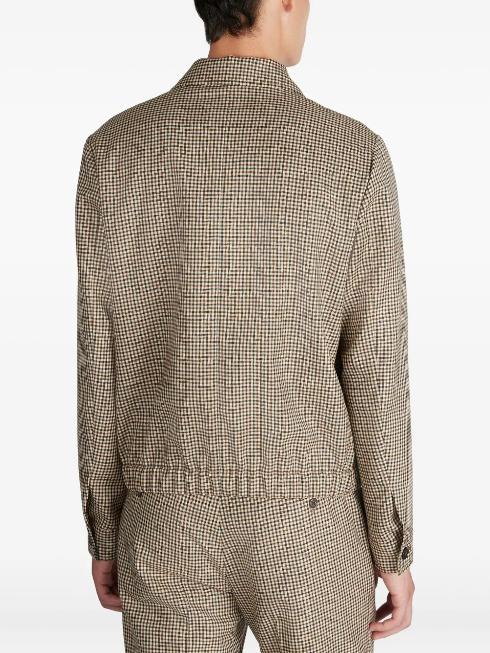 Incotex Karierte Bomberjacke In Brown