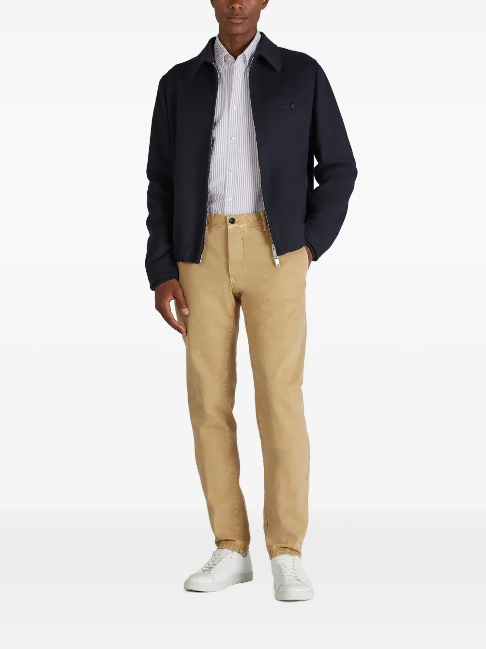 slowear button cotton trousers | Regular-Fit & Straight Leg Pants | Image 2