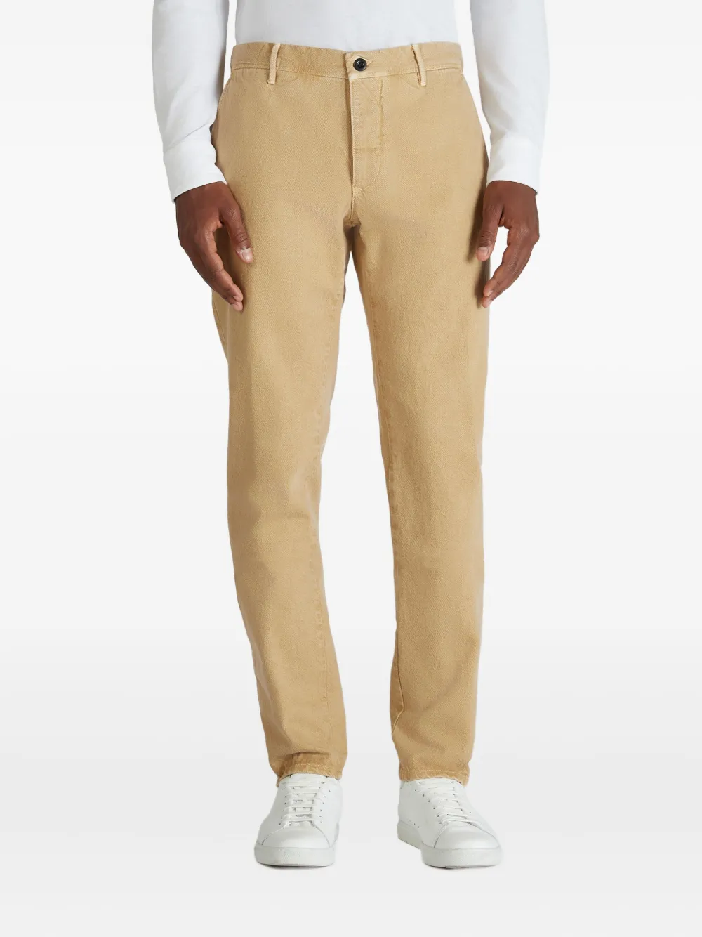 slowear Katoenen broek met knopen Beige