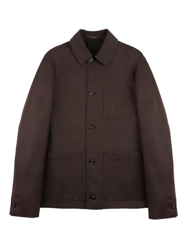 Incotex Patch-pocket Jacket in Brown