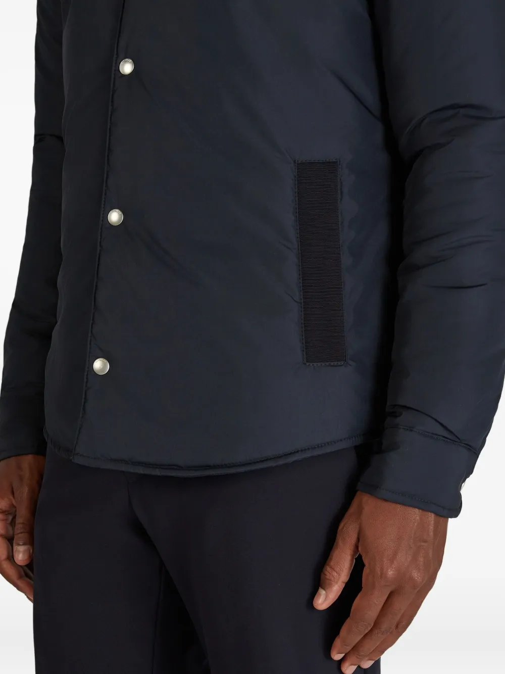 Montedoro Padded Snap Overshirt In Multi