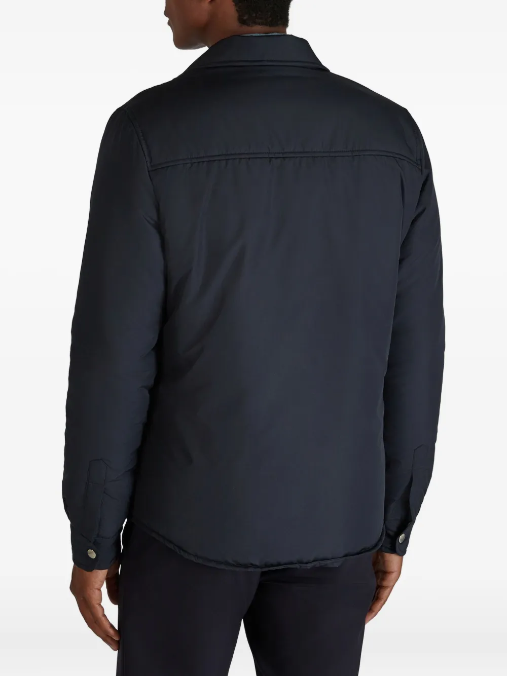 Montedoro Padded Snap Overshirt In Multi