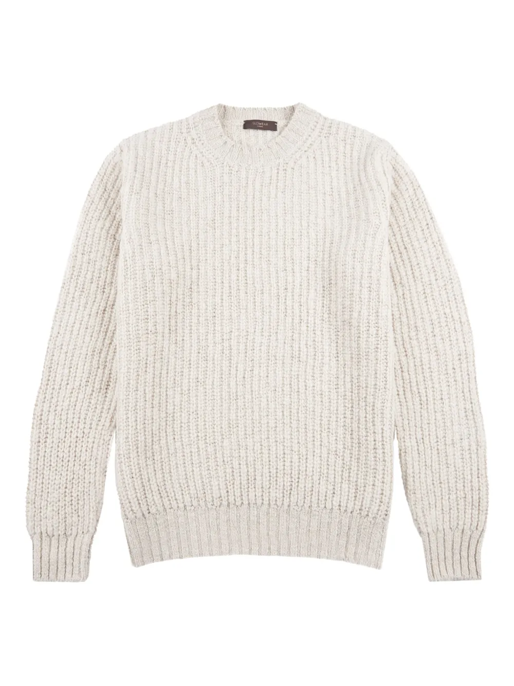 slowear Maglione girocollo in lana - Toni neutri